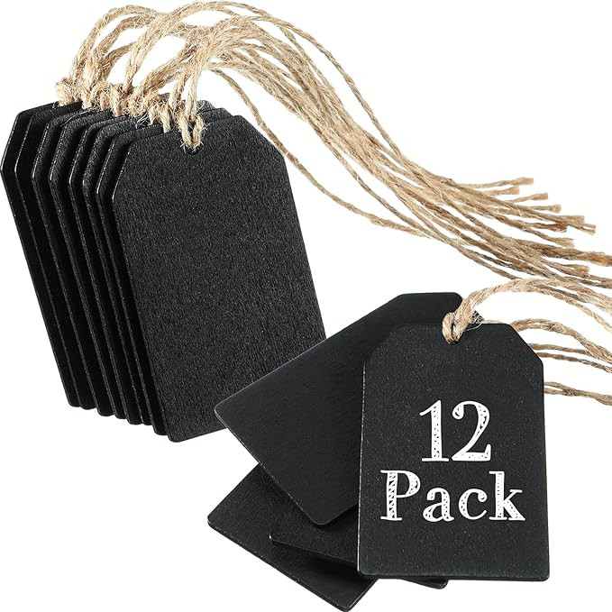Chalkboard Tags Hanging Wooden Mini Chalkboard Signs Wooden Chalkboard Tags, Hanging Chalkboard L... | Amazon (US)