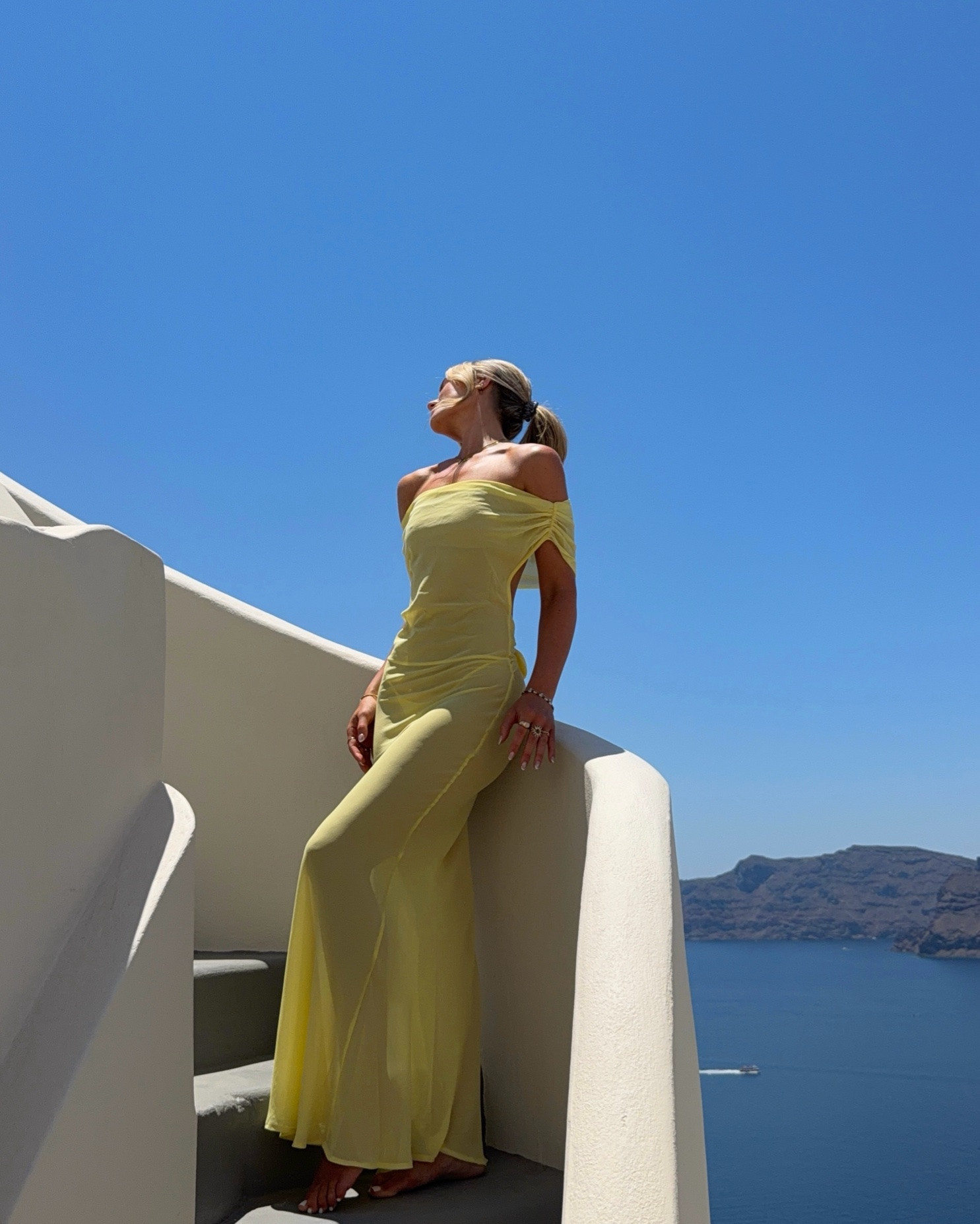 yellow sheer dress / coverup for vacation 🥂