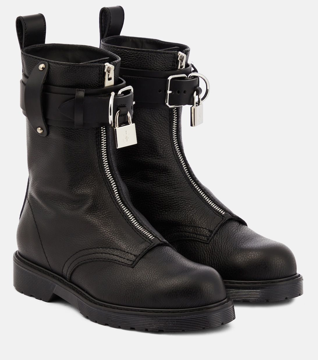 Lock leather ankle boots | Mytheresa (FR)