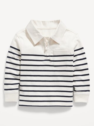 Long-Sleeve 1/4-Zip Polo Shirt for Toddler Boys | Old Navy (US)
