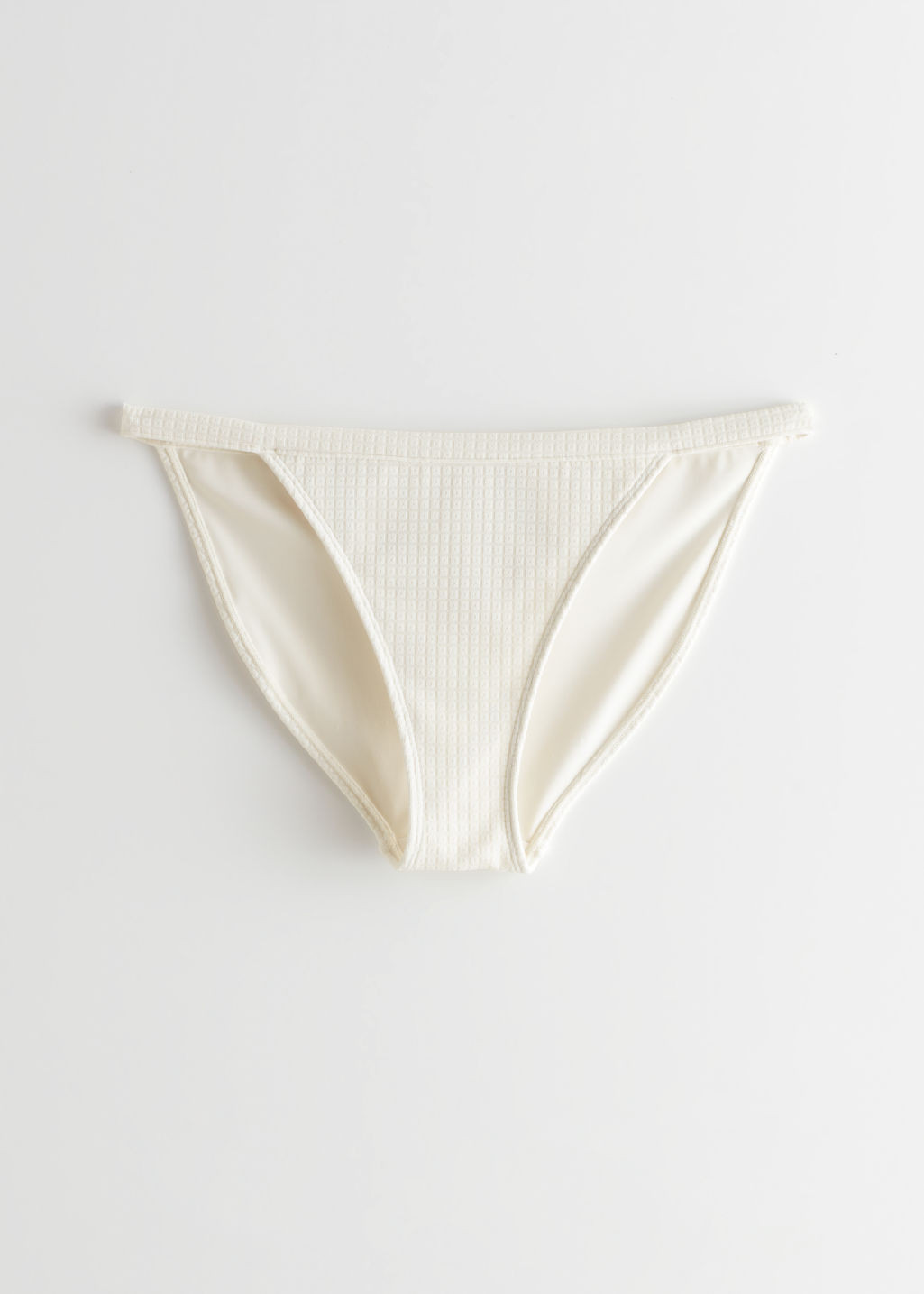 Textured Bikini Briefs - White | & Other Stories US