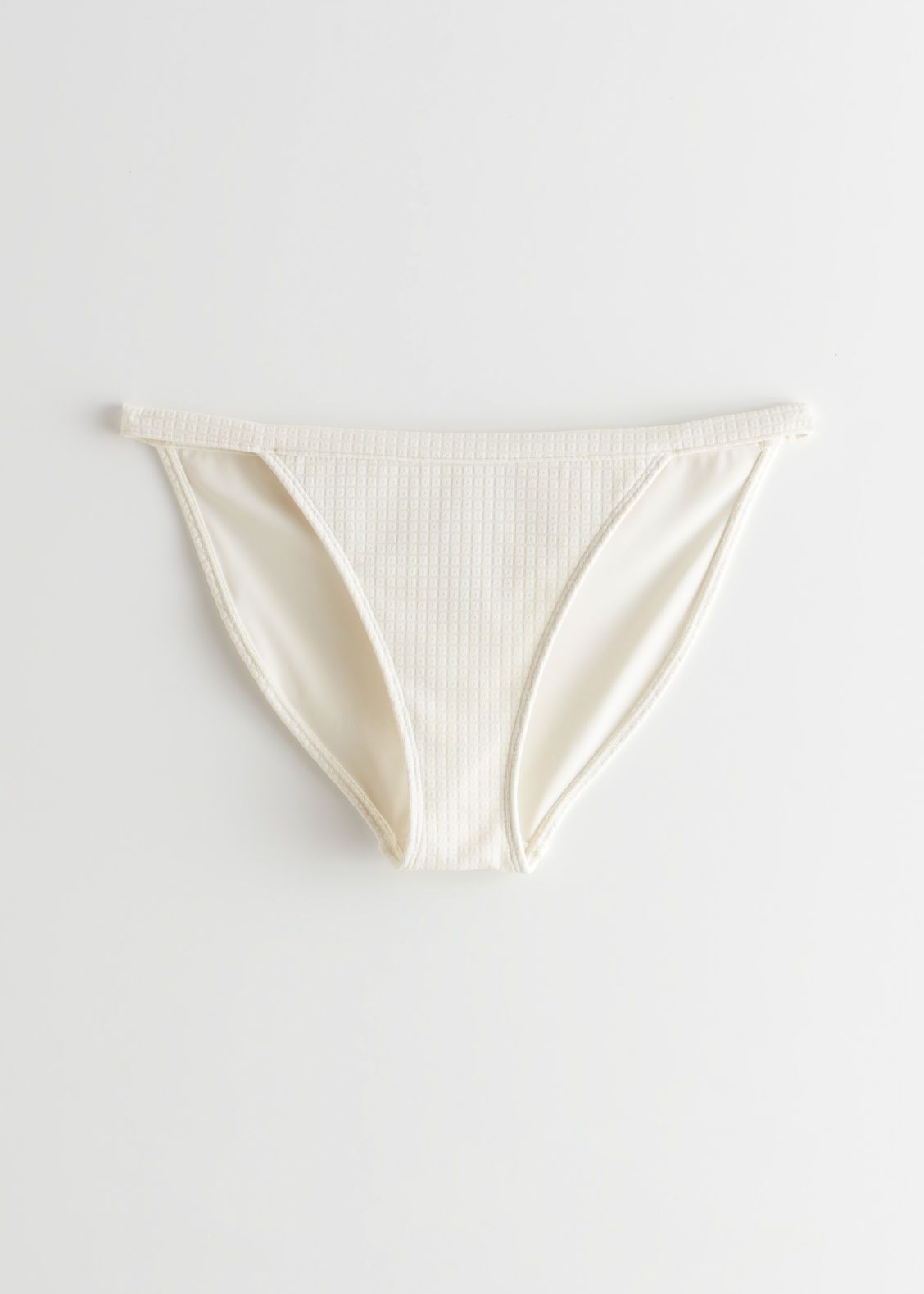 Textured Bikini Briefs - White | & Other Stories US