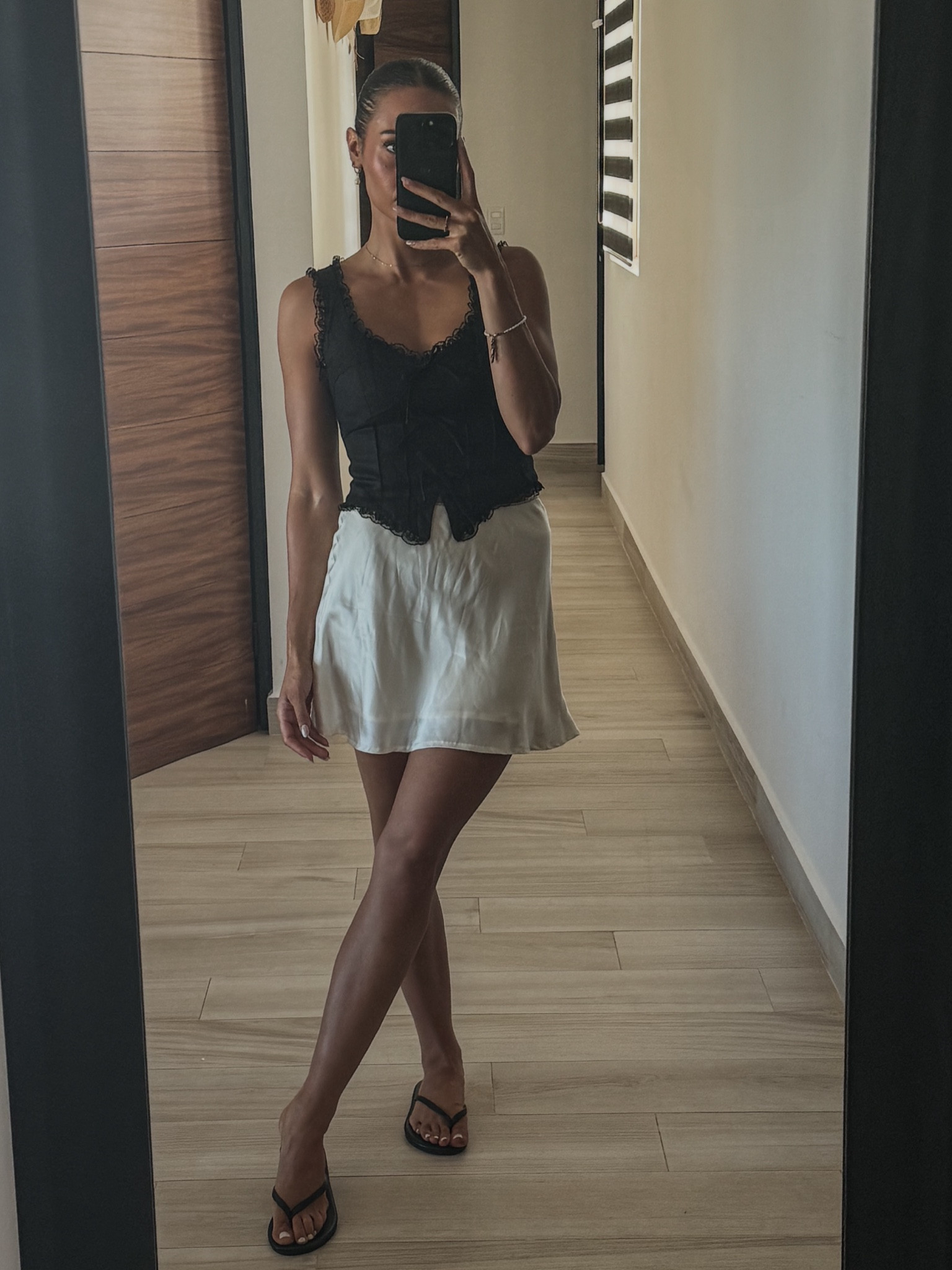 Wearing xs in top and bottoms 