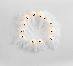 Lit Ghosts Wreath | Pottery Barn (US)