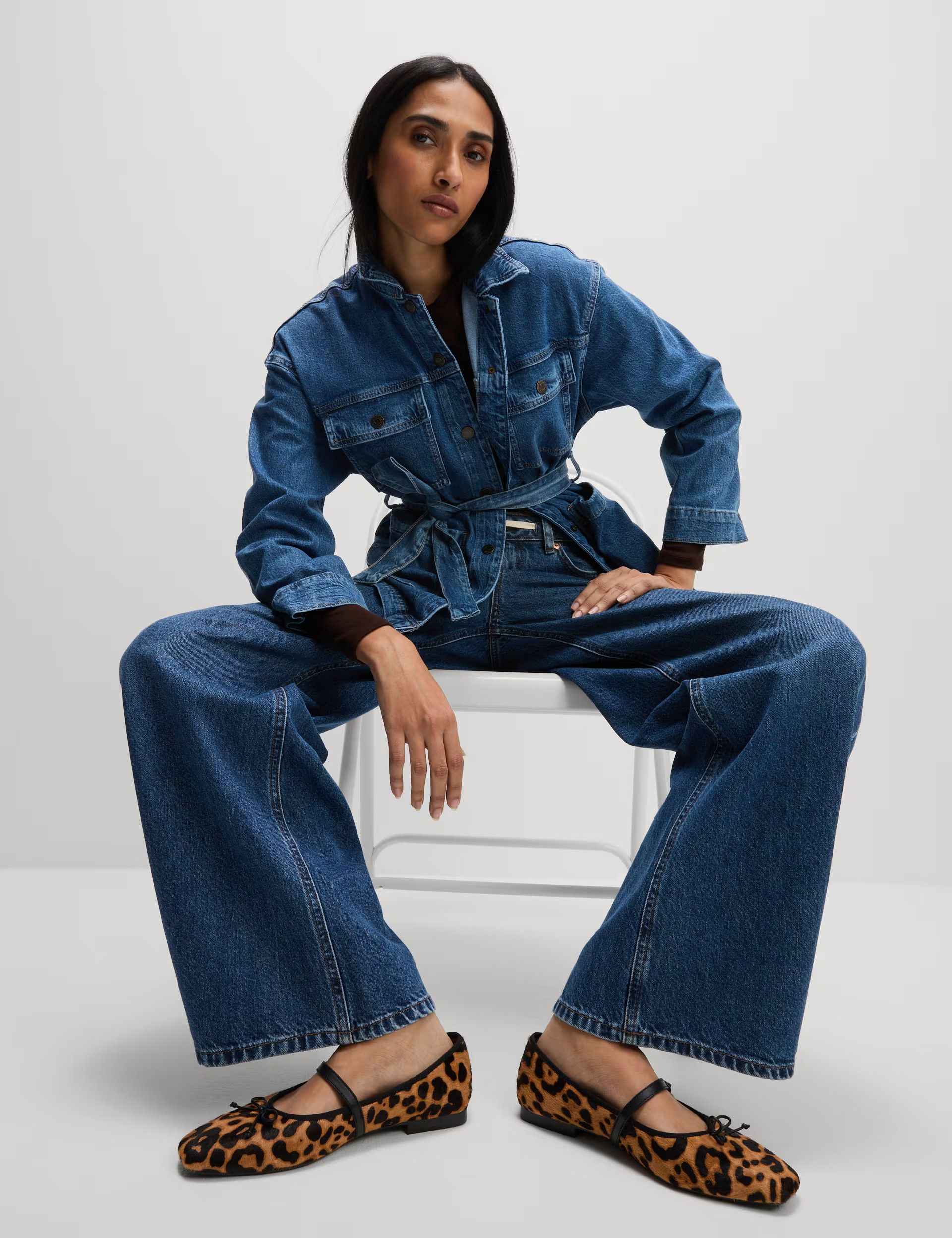 Denim Belted Relaxed Jacket | Marks & Spencer (UK)