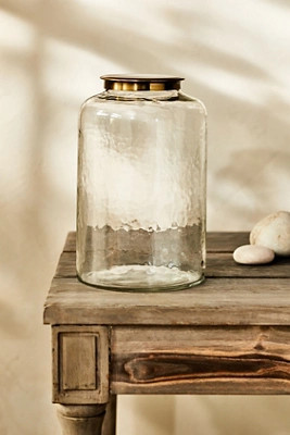 Hammered Glass Terrarium with Lid | Terrain