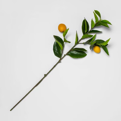 28" Artificial Lemon Stem Yellow - Threshold™ | Target