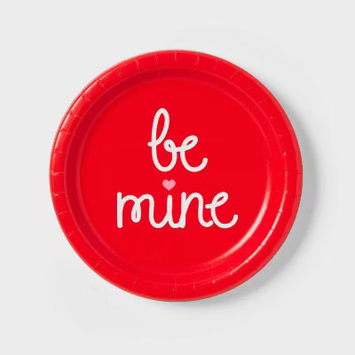 20ct Valentine's Day Heart Be Mine Snack Plates - Spritz™ | Target