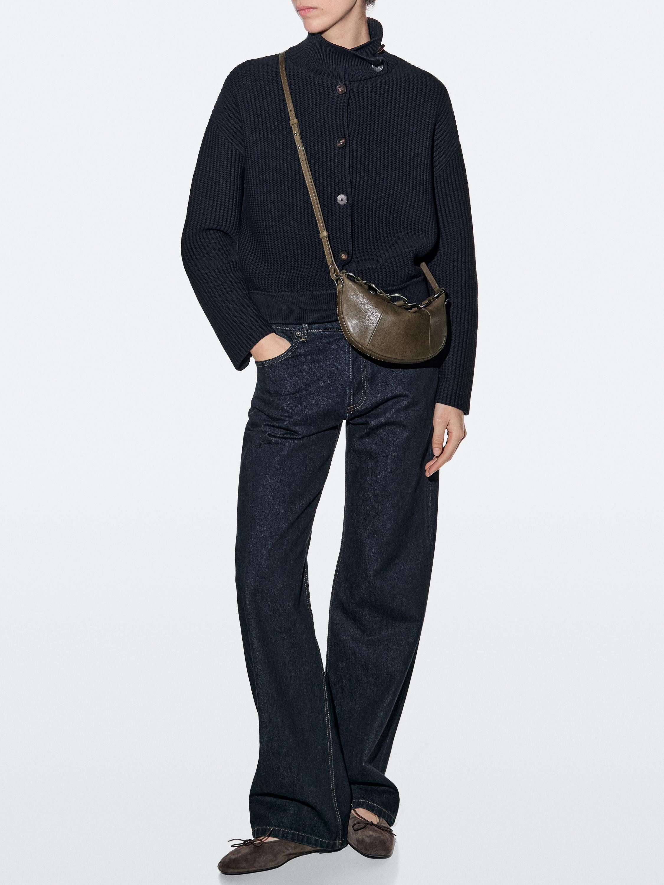 Nappa leather mini bag | Massimo Dutti US