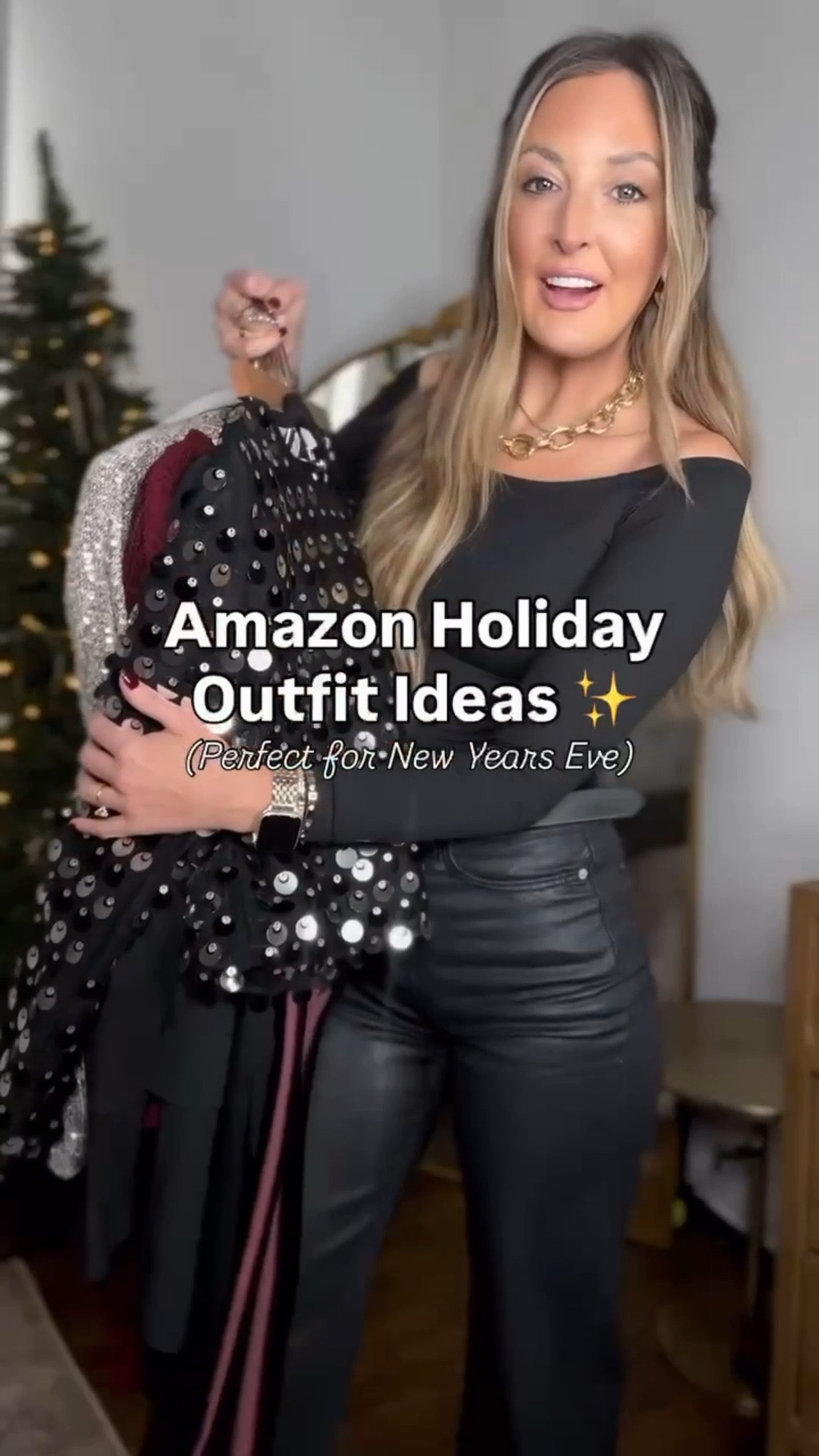 Holiday Outfit Inspo! ✨ 

Holiday outfits perfect for New Years Eve to save + repeat! 

#holidayoutfits #nyeoutfit #winteroutfitideas