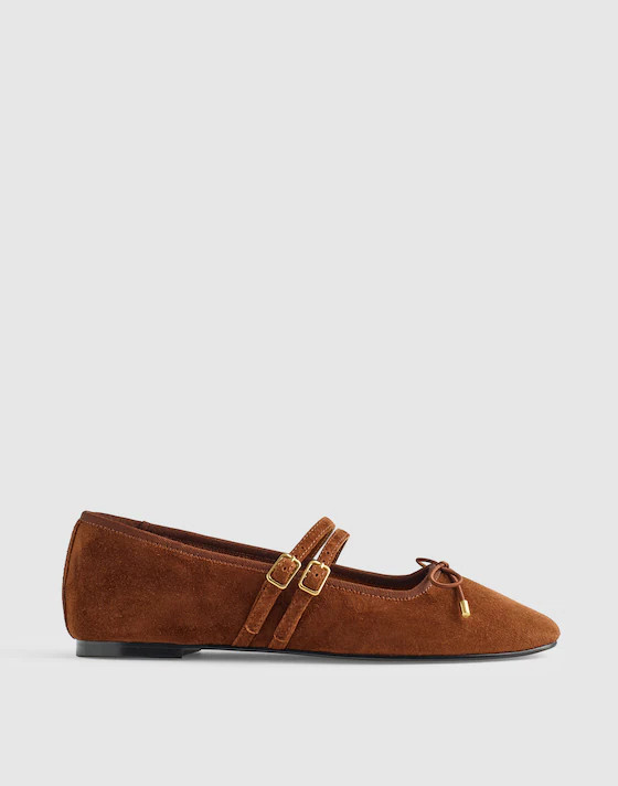 The Greta Double-Strap Ballet Flat | Madewell