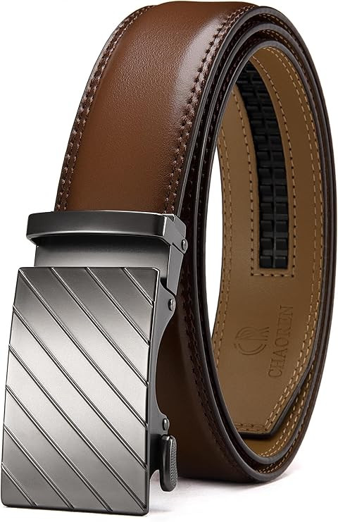 CHAOREN Leather Ratchet Belt Men - Customizable Fit, Effortless Style (35mm) | Amazon (US)
