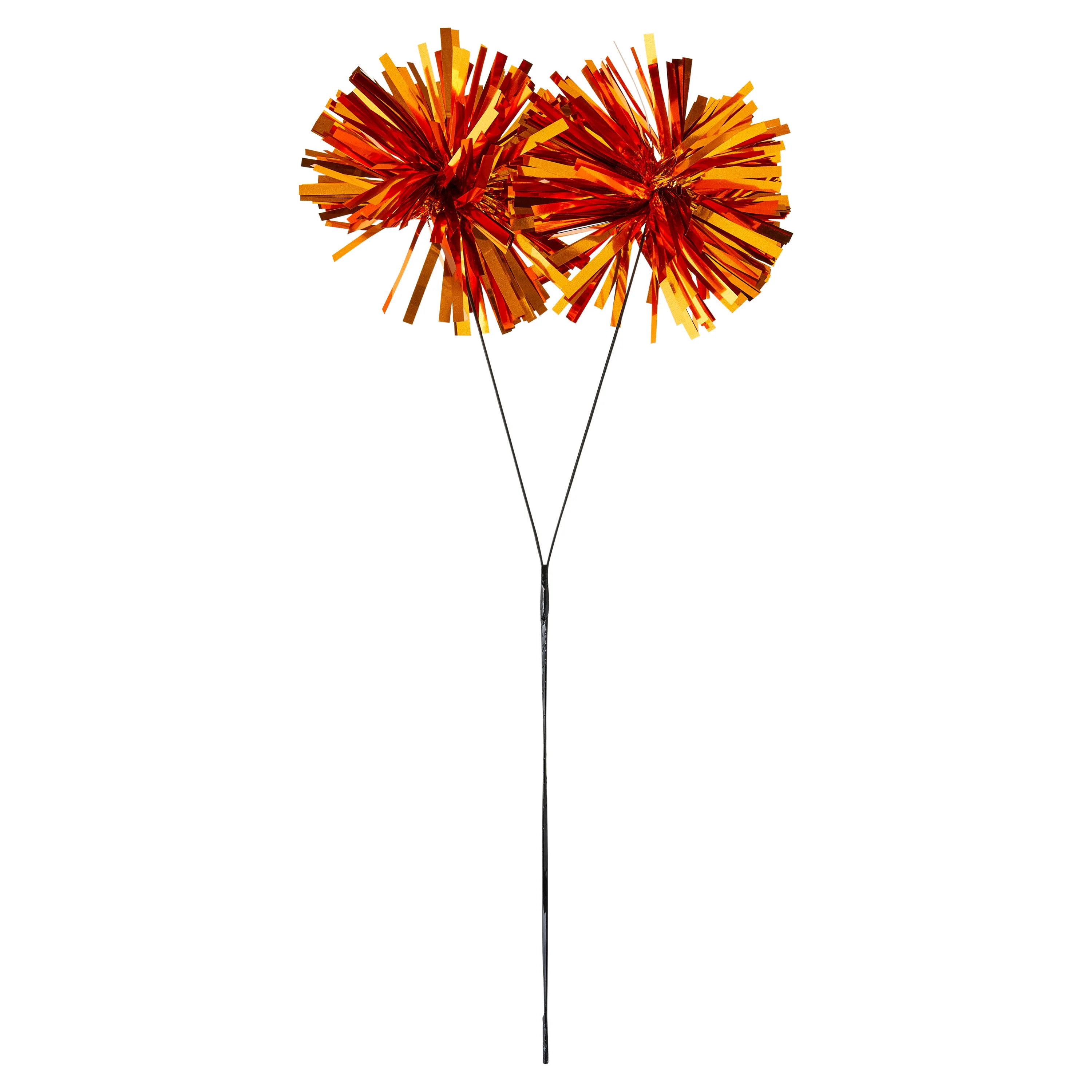 Tinsel Spray Decorative Pick, Orange, 16", Halloween by Way To Celebrate | Walmart (US)