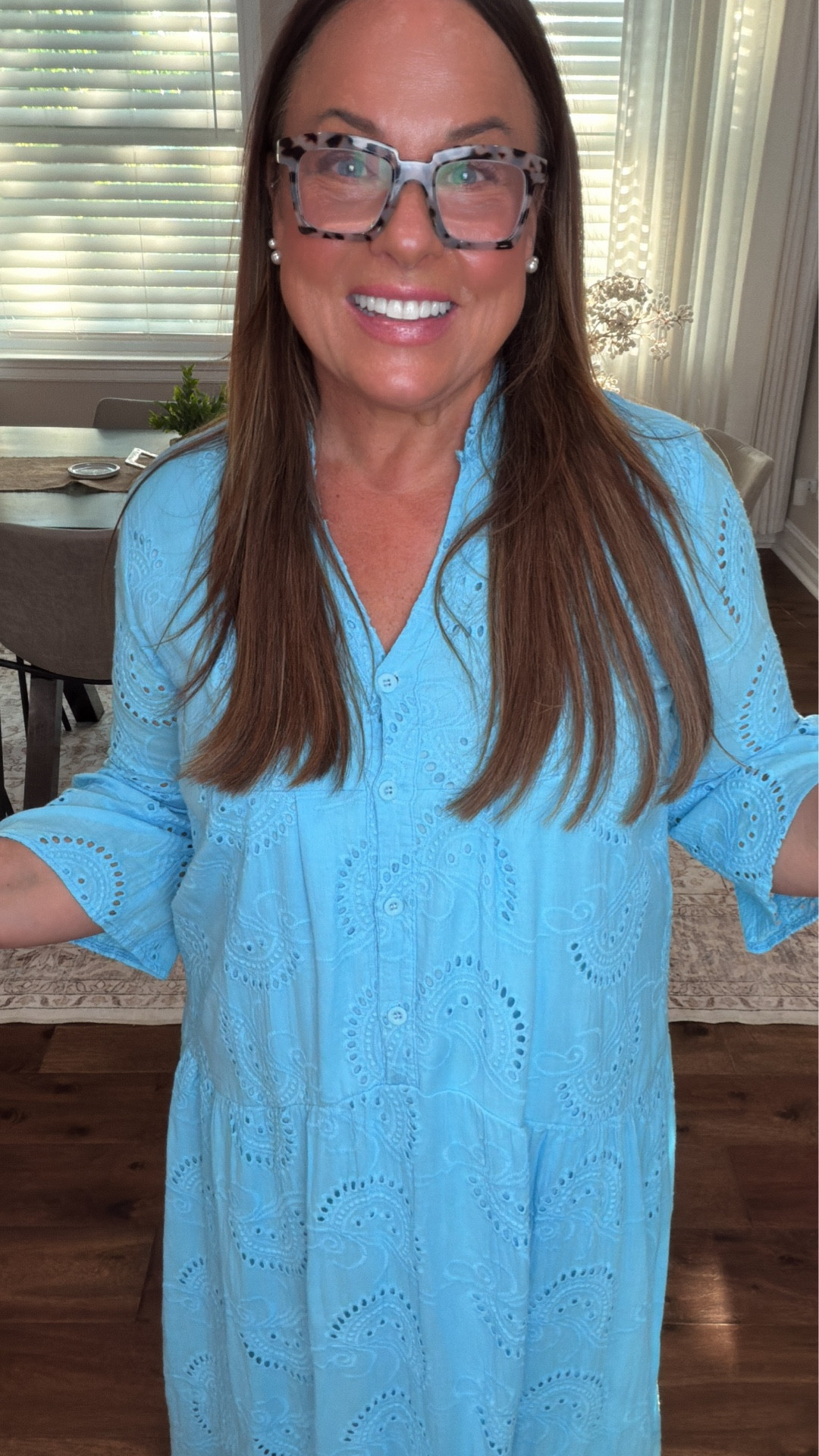 This is one of those dresses I loved so much… I bought it in 3 different colors over the past year.

If you’re looking for an affordable Amazon dress that feels high-end, this is it. The quality is incredible — it’s fully lined (so not see-through) but still lightweight &  breathable enough for warmer days.

It has the prettiest soft bell sleeves for a little arm coverage, a flattering neckline, and a flowy tiered silhouette with a subtle drop waist that just works on so many body types. The colors are gorgeous and it truly looks like a designer dress without the price tag.🔥

This is one of my favorite easy outfits for women — the kind you reach for on those days when you don’t know what to wear. You just throw it on and instantly feel put together.

It’s comfortable, breezy and perfect for spring to summer, whether you’re heading to lunch, on vacation, or just want a simple everyday dress that makes you feel good.

If you love budget-friendly fashion, versatile dresses and pieces that look expensive but aren’t… this one is so good.

#LTKOver40 #LTKMidsize #LTKootd