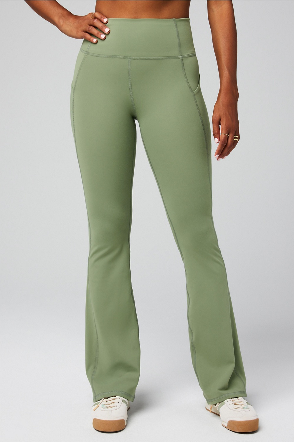 Oasis PureLuxe High-Waisted Pocketed Kick Flare | Fabletics