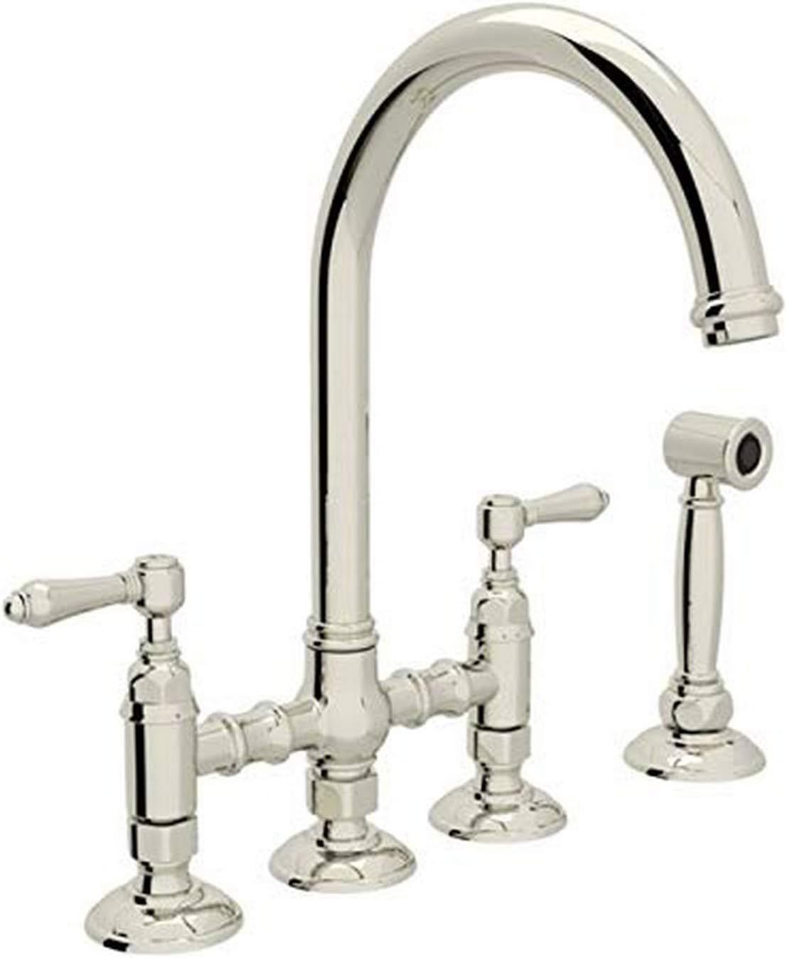 ROHL A1461LMWSPN-2 Kitchen FAUCETS, 4.75 x 17.00 x 11.00 inches, Polished Nickel | Amazon (US)