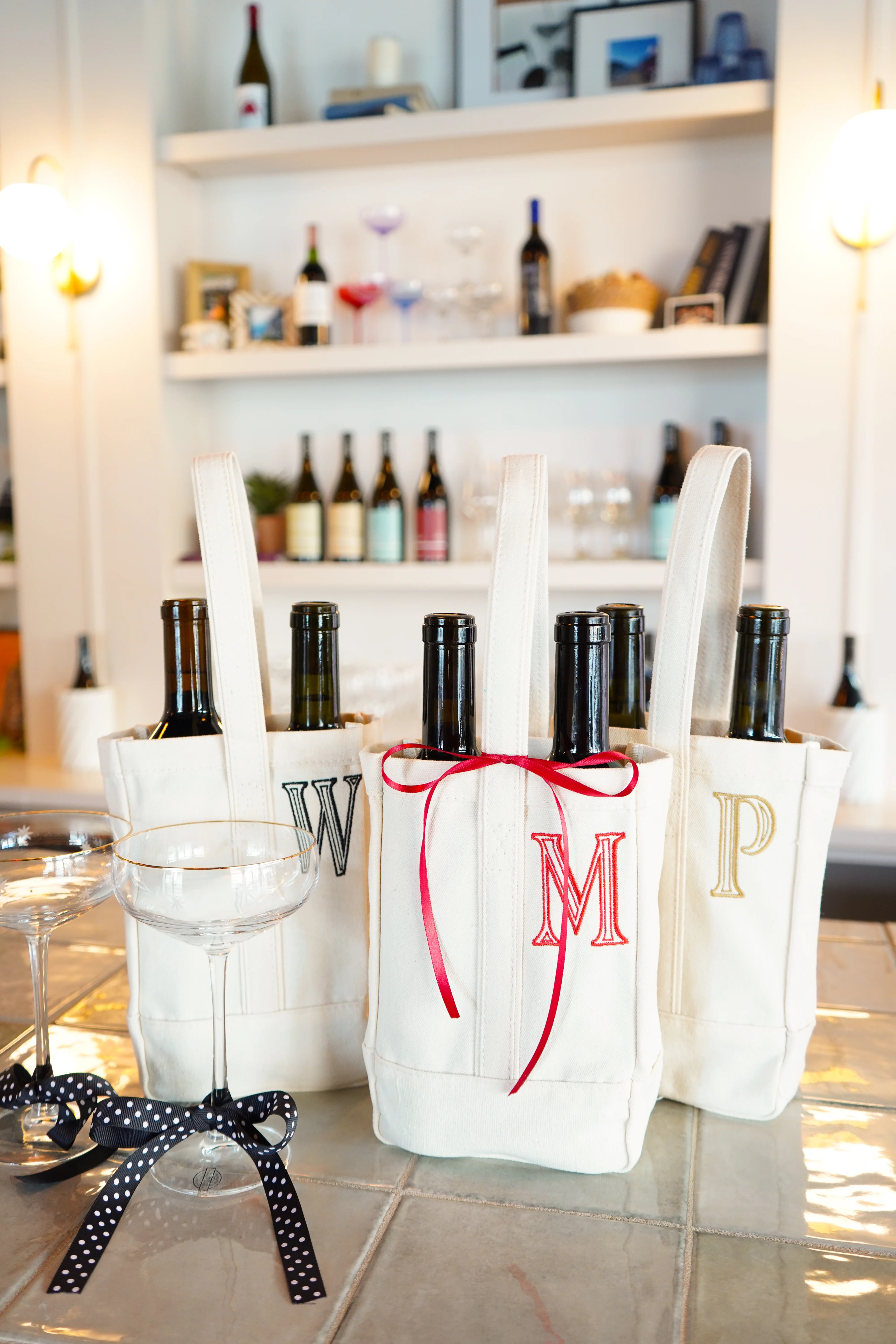 Custom Canvas Wine Bag | KenzKustomz