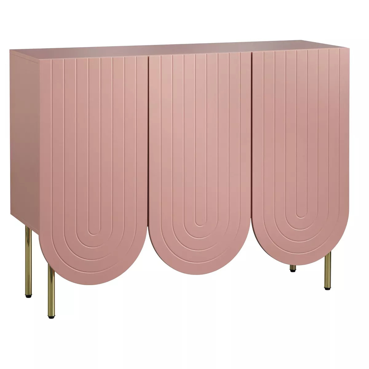 Lifestorey 3 Door Ingrid Mid Century Modern Scalloped Sideboard | Target