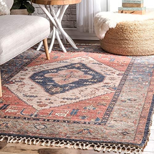 Amazon.com: nuLOOM Diandra Flatweave Jute Area Rug, 7' 6" x 9' 6", Multi : Everything Else | Amazon (US)