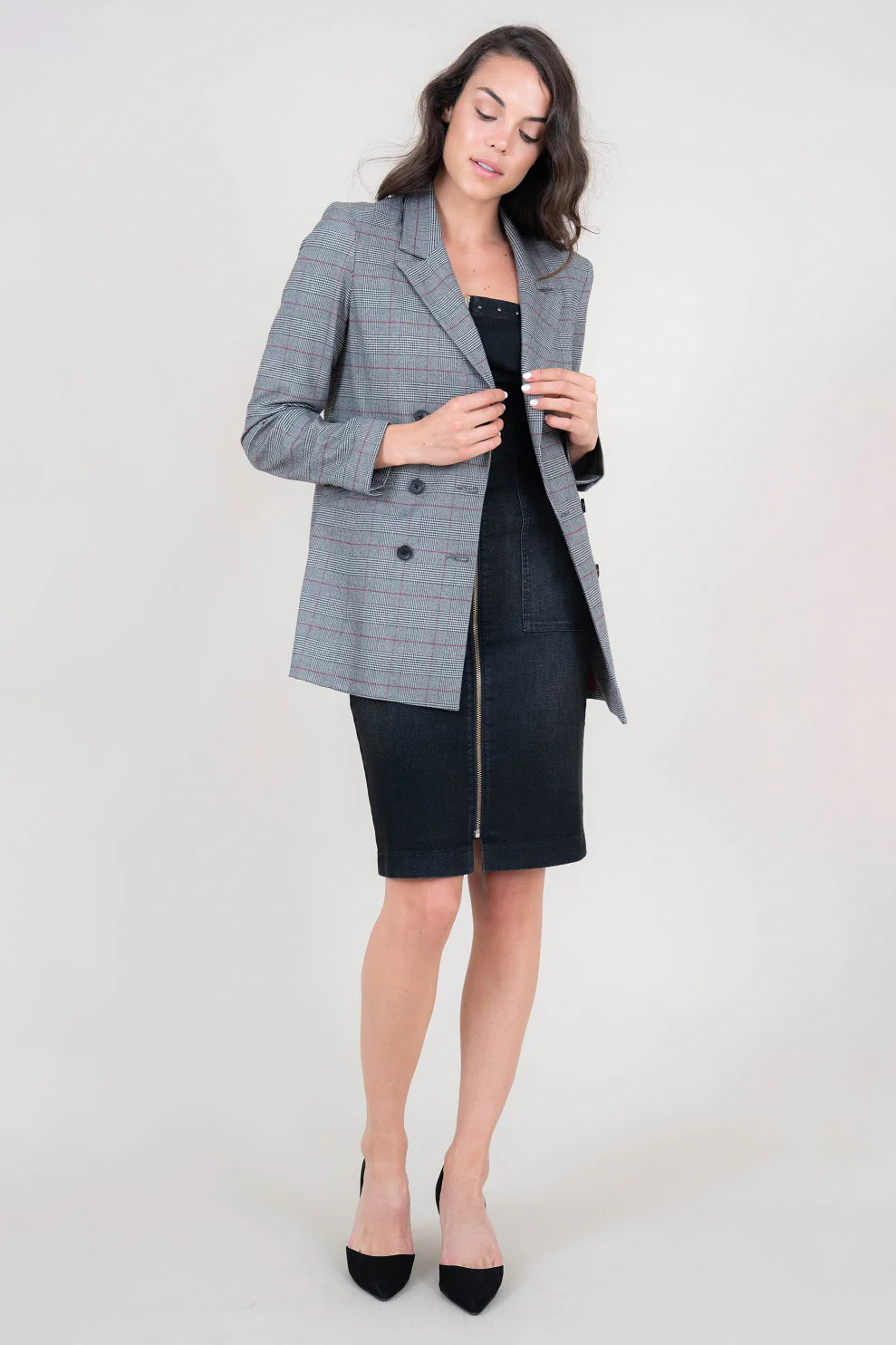 Irina Plaid Blazer | Level 99 Jeans