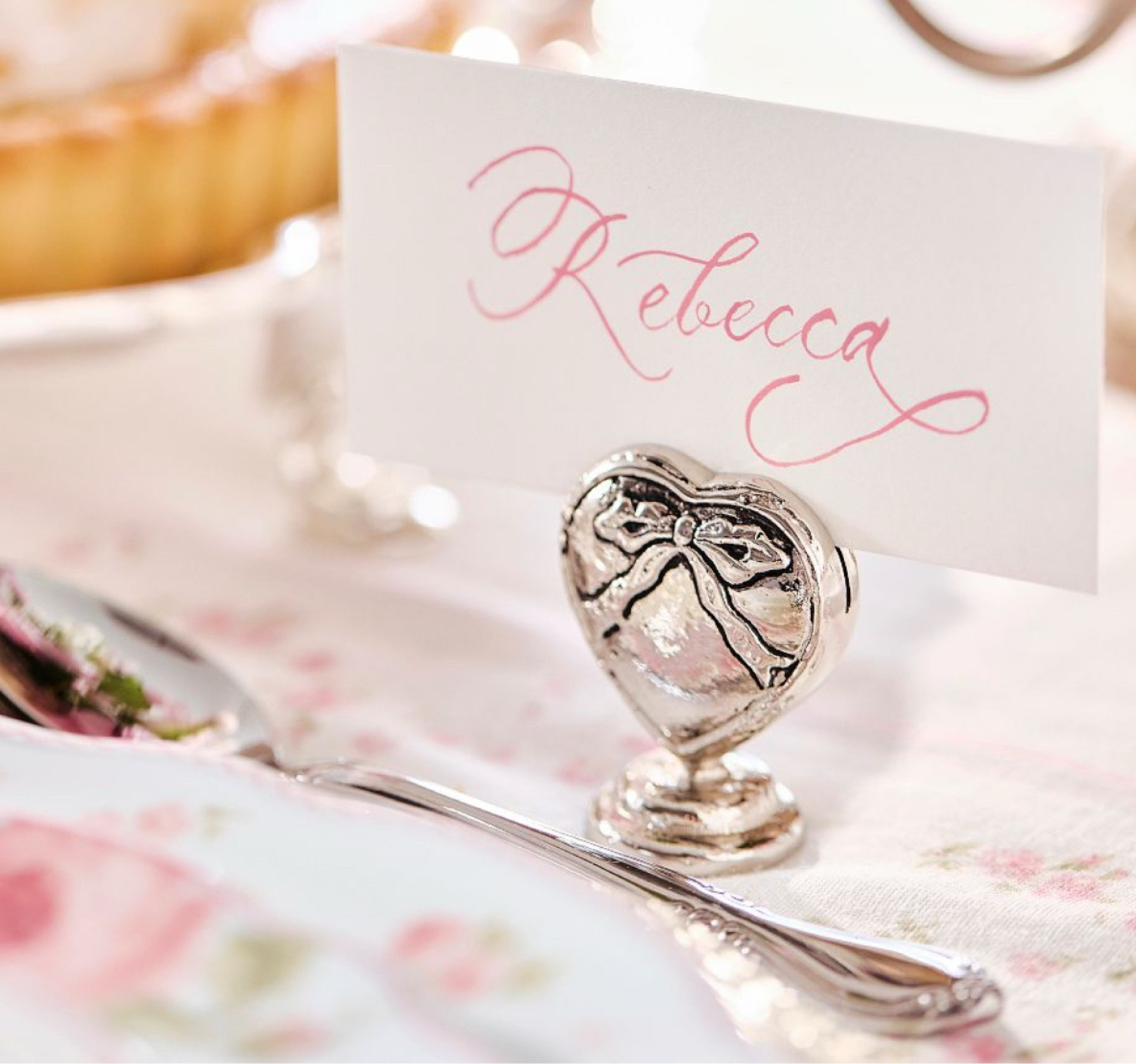 LoveShackFancy Antique Silver Place Card Holders - Set Of 4
*CLEARANCE*

Great for a bridal or wedding gift- or split them up and give them with a print of art or a card….LOVE