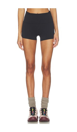 Gold Hinge Essential Foldover Short in Black. - size L | Revolve Clothing (Global)