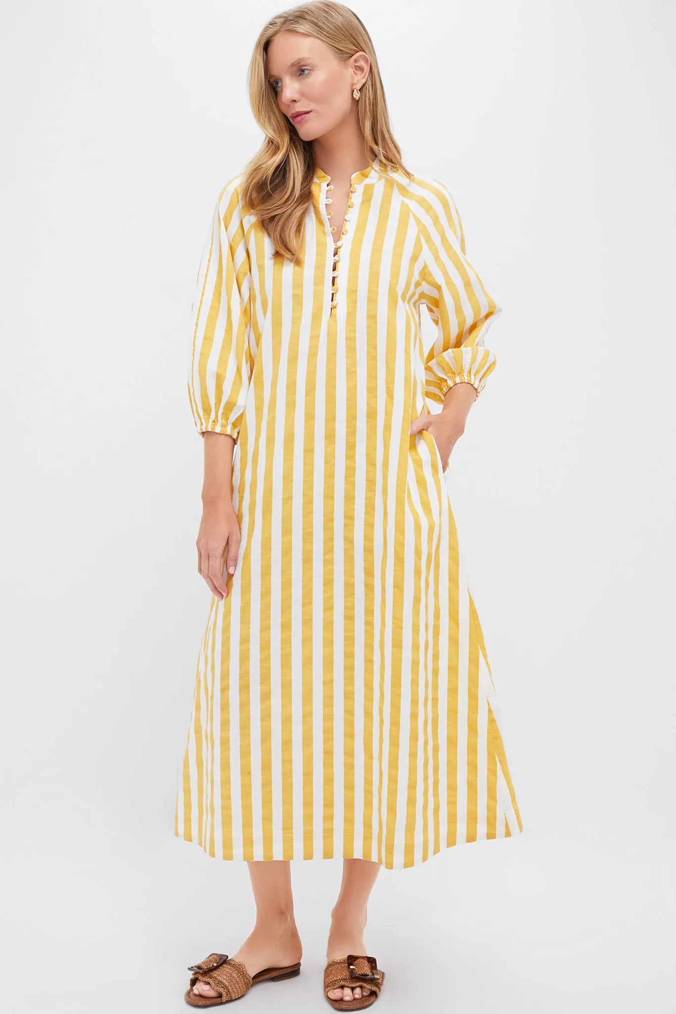 Marigold Stripe Maryse Caftan | Tuckernuck (US)
