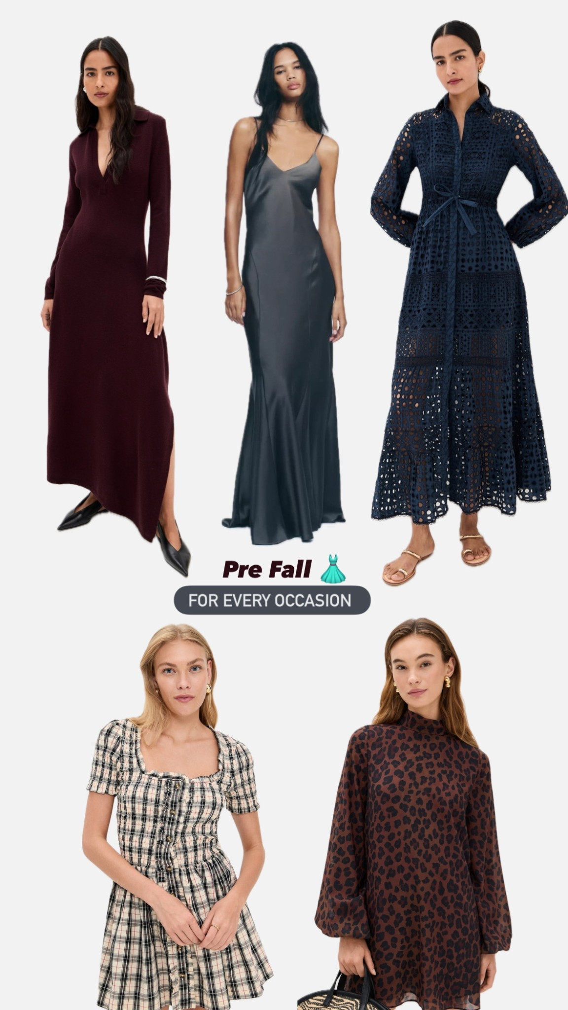 Pre fall dresses for every occasion — daily edit cover from Found by Em