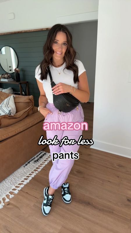 Look for Less Purple Pants 💜

FP look, amazon price 👏🏼 these pants are $128 on FP, but I found them on amazon for just under $35! they are extremely lightweight, so they would still be comfortable on those warmer days! 

Tee — small
Pants — xs (if you want a baggier fit you could go with your normal size!)

casual outfit | summer outfit | summer pants | purple pants | designer inspired | Nike dunk low panda | black belt bag | running errands outfit | cropped white tee | everyday outfit | affordable fashion 



#LTKShoeCrush #LTKFindsUnder100 #LTKFindsUnder50