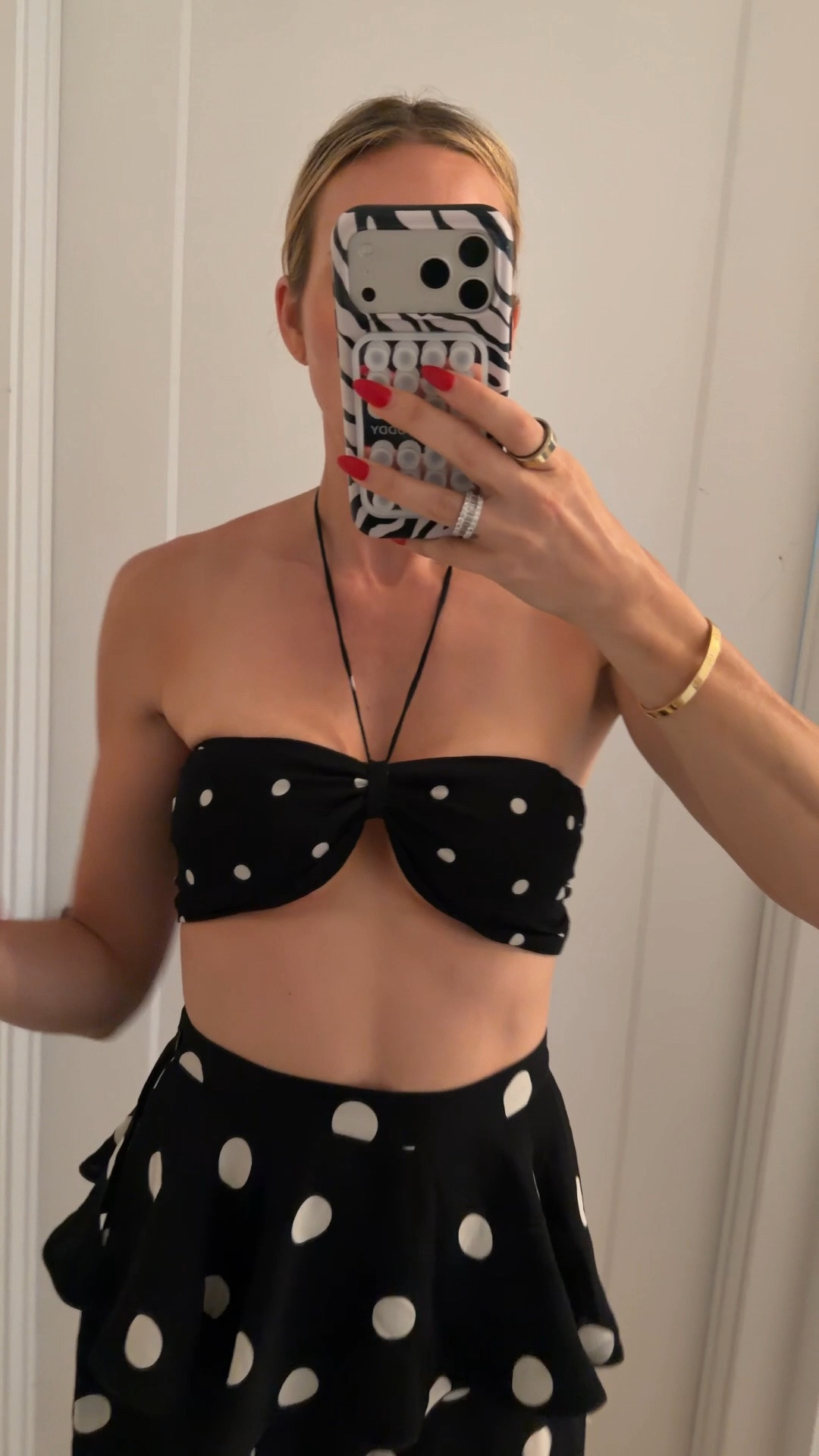 Wearing a large in the top because I don’t love a lot of boob showing. If your boobs are not on the bigger side, you could definitely do a medium. Maybe a small. I’m wearing a small on the bottoms. ￼ Tall girl friendly

#LTKTall #LTKSwim #LTKTravel