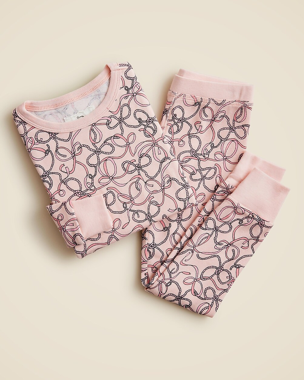 Girls' long-sleeve printed sleep set | J. Crew US