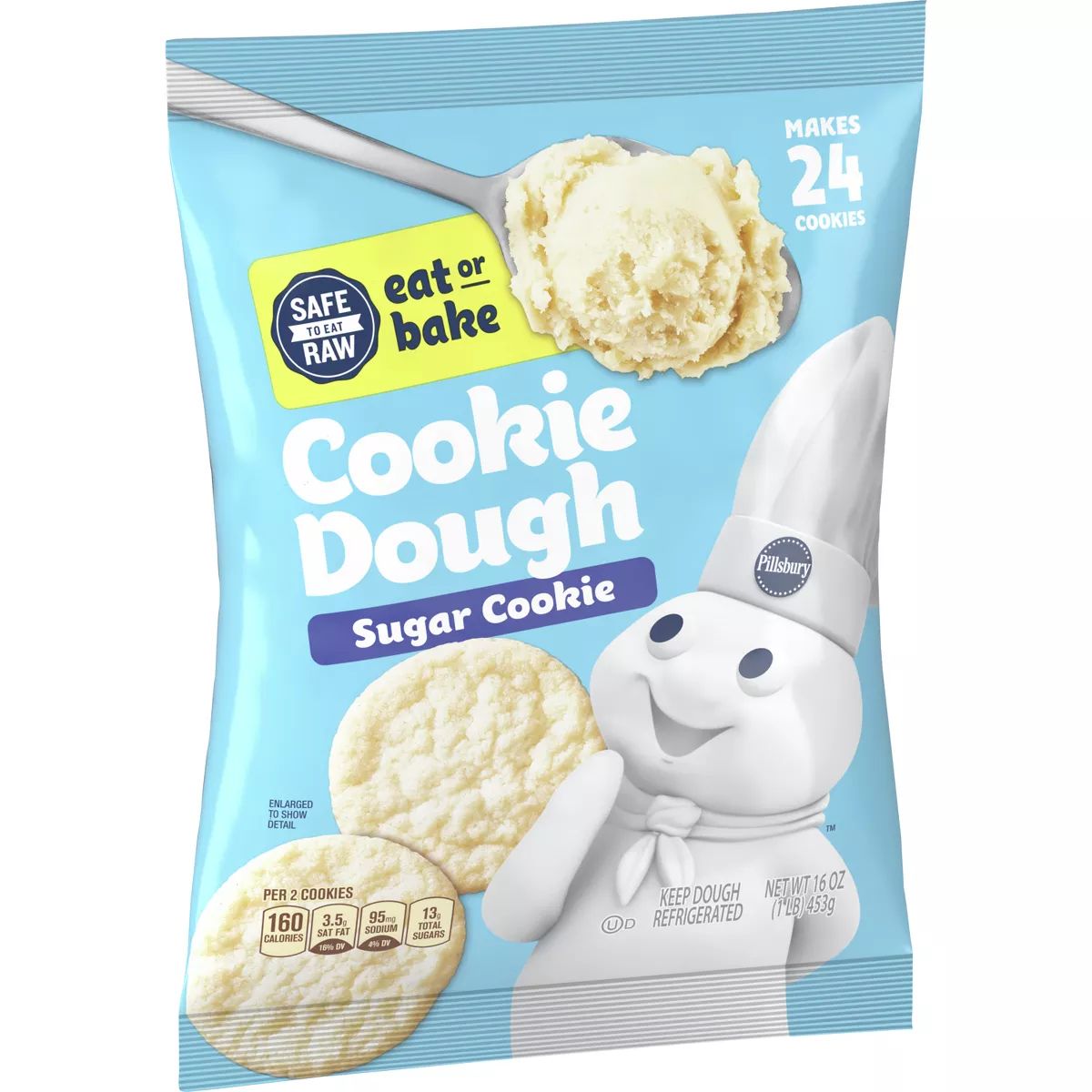 Pillsbury Sugar Cookie Cookie Dough - 16oz/24ct | Target
