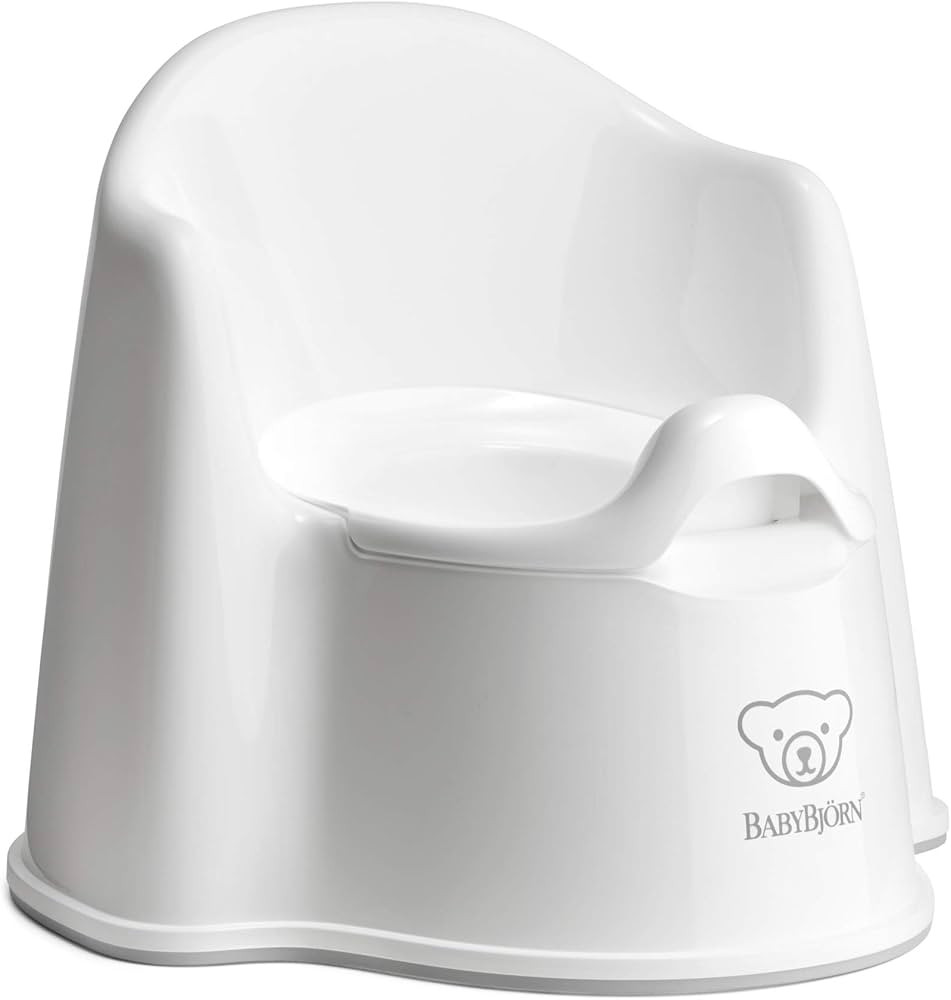 BabyBjörn Potty Chair, White/Gray | Amazon (US)