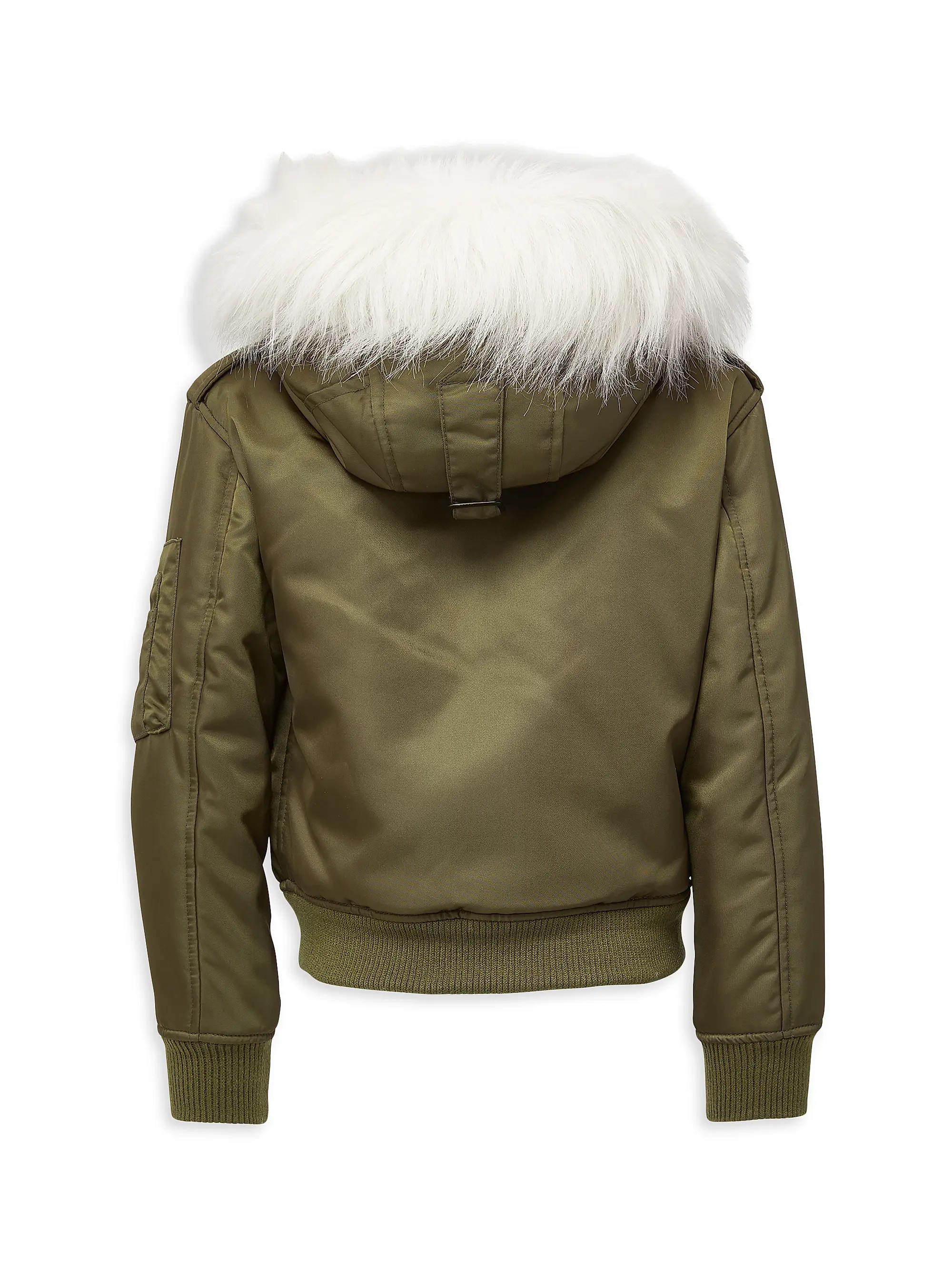 Little Girl's & Girl's Jenny Faux Fur-Trimmed Bomber Jacket | Saks Fifth Avenue