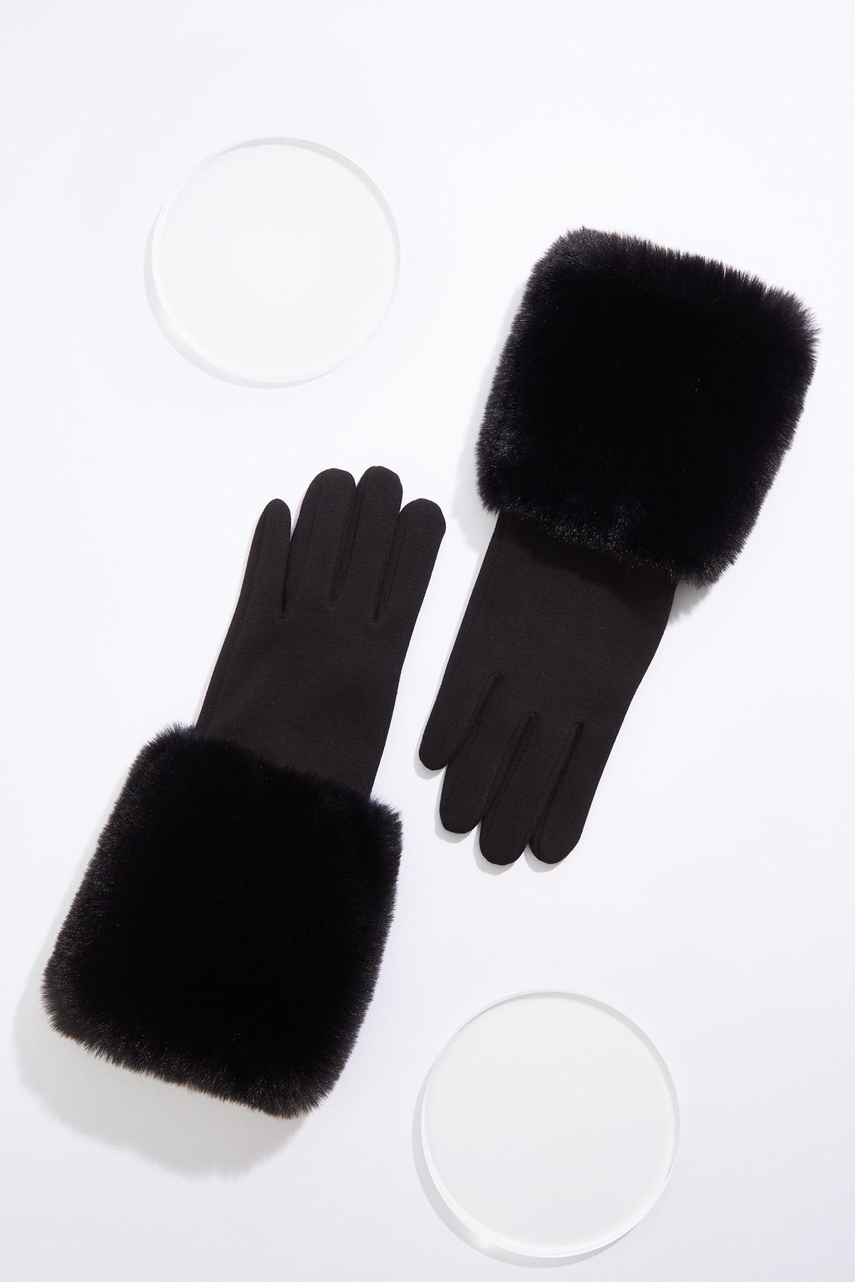 Wide Fur Cuff Gloves | Cato Fashions