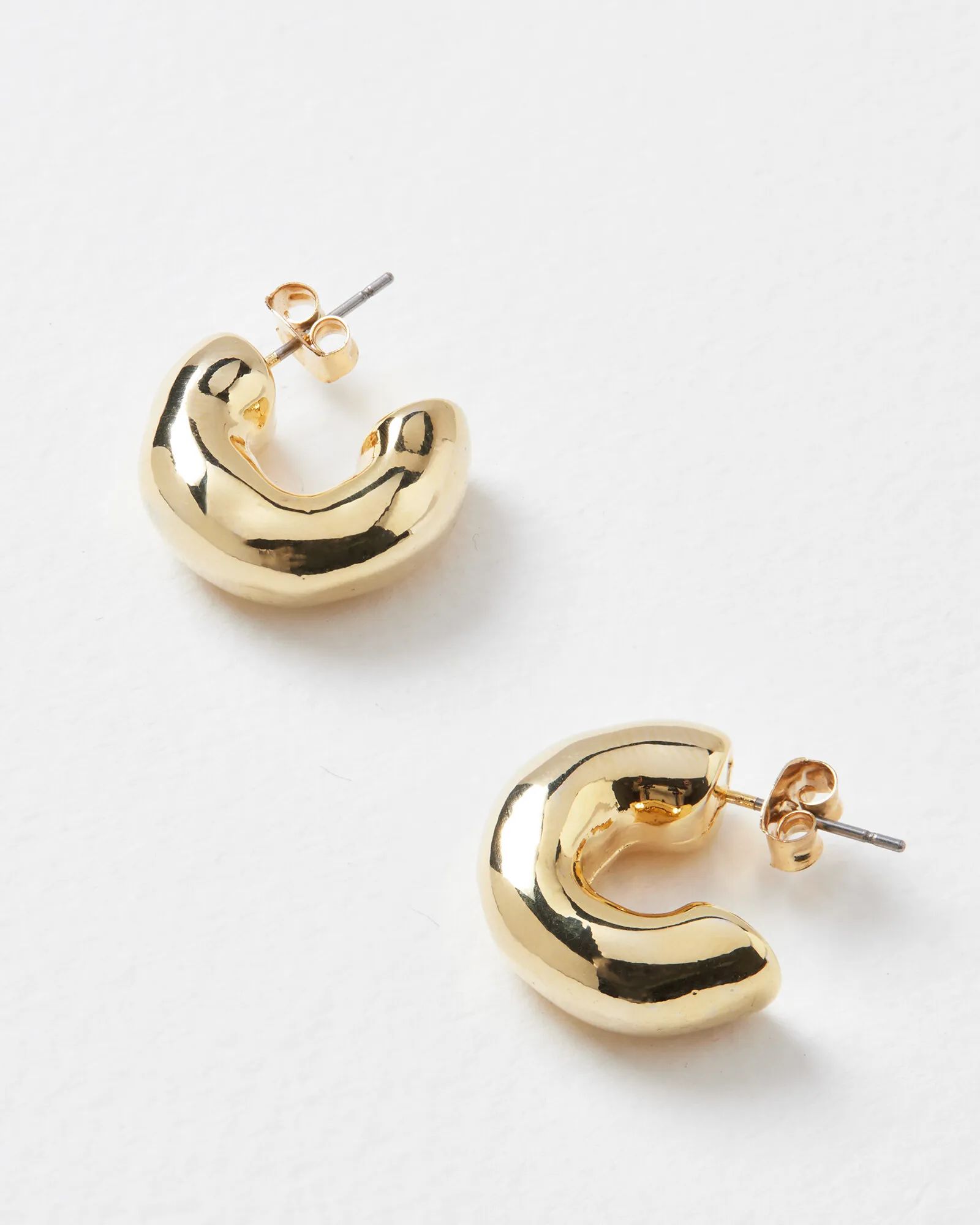 Cari Chunky Mini Hoop Earrings | Oliver Bonas US | Oliver Bonas (Global)