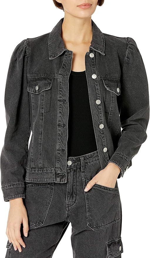 KENDALL + KYLIE Women's Puff Sleeve Denim Jacket - Amazon Exclusive | Amazon (US)