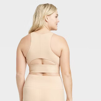 Women's Light Support Brushed Sculpt High-Neck Sports Bra - All in Motion™ | Target