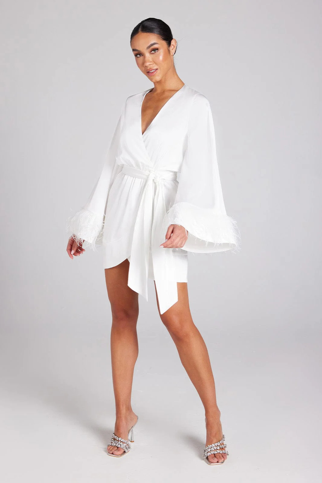 Dina White Dress | Nadine Merabi