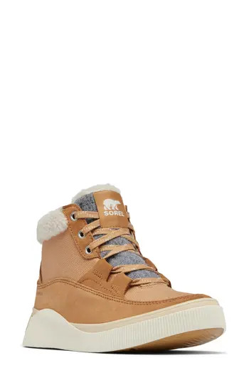 SOREL Out N About IV Waterproof Sneaker in Tawny Buff/Honey White at Nordstrom Rack, Size 9 | Nordstrom Rack