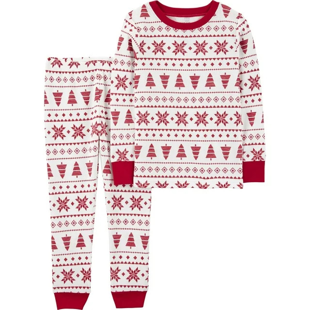 Carter's Child of Mine Toddler Holiday Pajama Set, 2-Piece, Sizes 12M-5T - Walmart.com | Walmart (US)