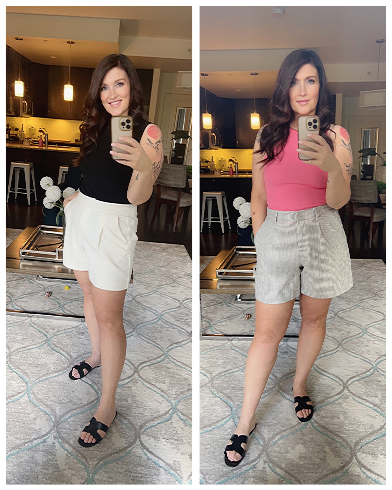 I prefer a longer short so I love these ones. The white ones are from Hudson North, I’m wearing a size medium in everything  

#LTKFind #LTKfit #LTKshoecrush