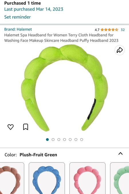 My Terry headband! Comes in a bunch of colors 