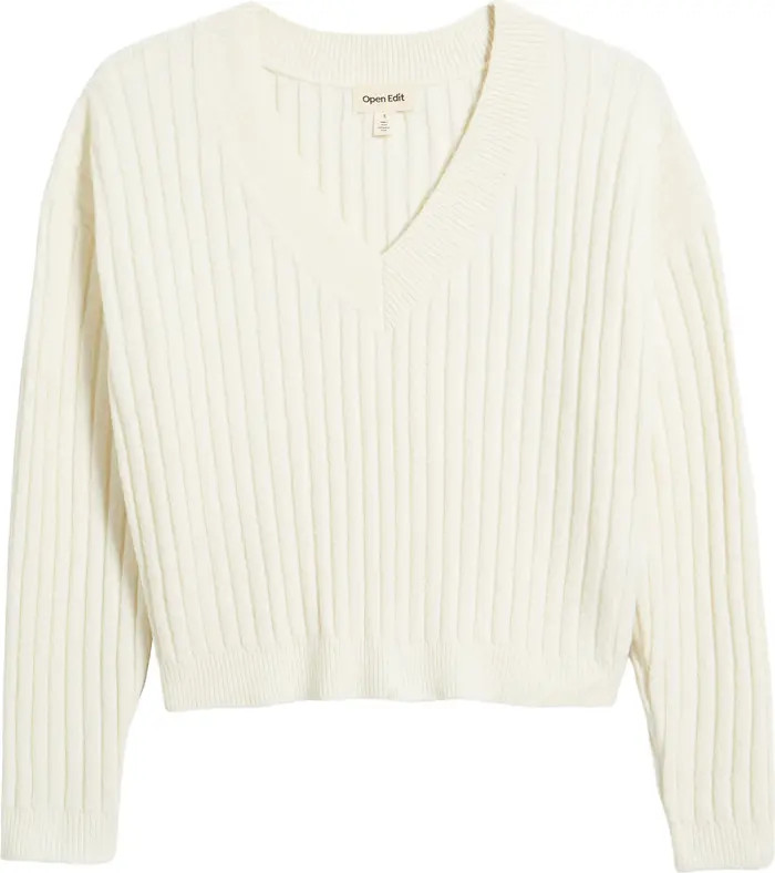 V-Neck Rib Sweater | Nordstrom
