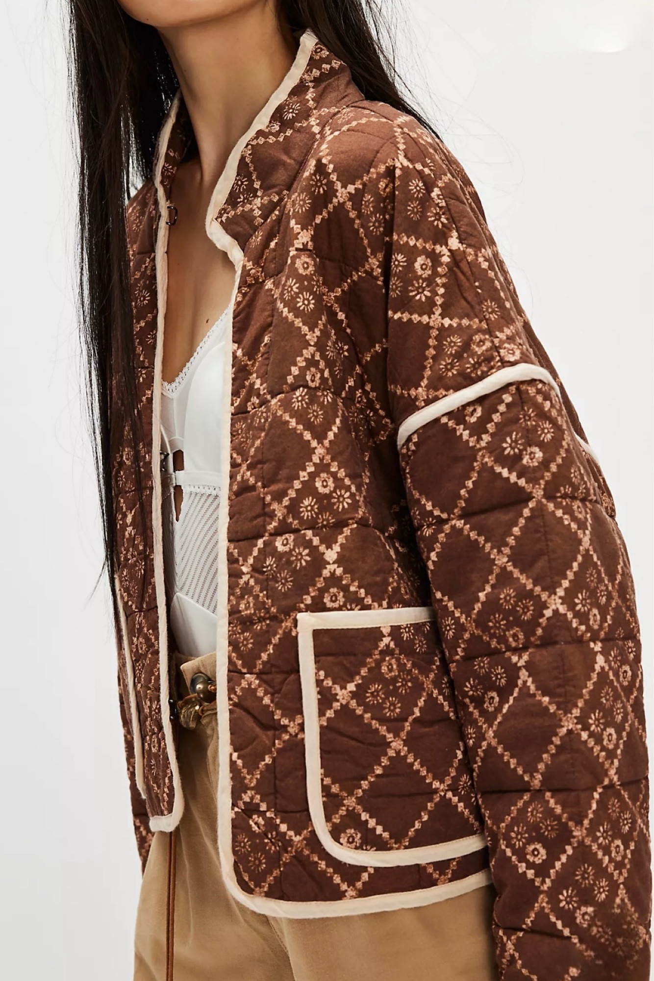 All the Autumn vibes going on here on this jacket 

Love how the trim just lifts the pattern 

#LTKautumn #LTKover50style #LTKuk