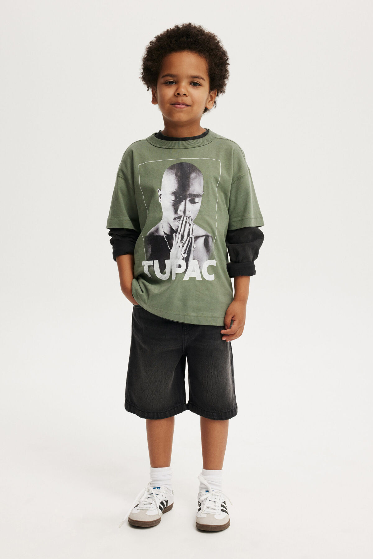 Tupac Drop Shoulder Short Sleeve Tee | Cotton On (US)