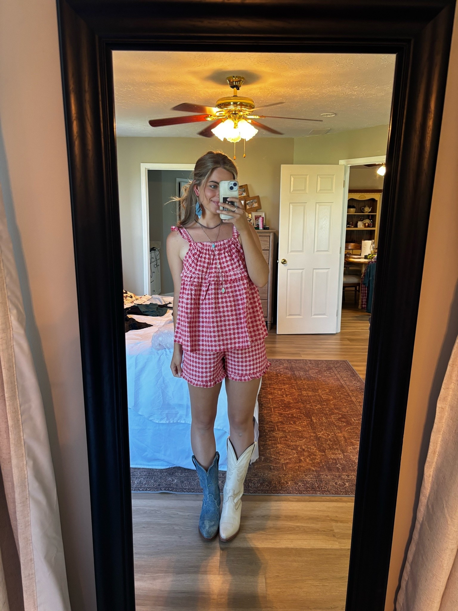 4th of July ootd! Happy 250th birthday America! Use code July4 @Three Bird Nest for 40% off my fit! Earrings are @Nickel & Suede

#LTKgrwm #LTKootd #LTKSeasonal
