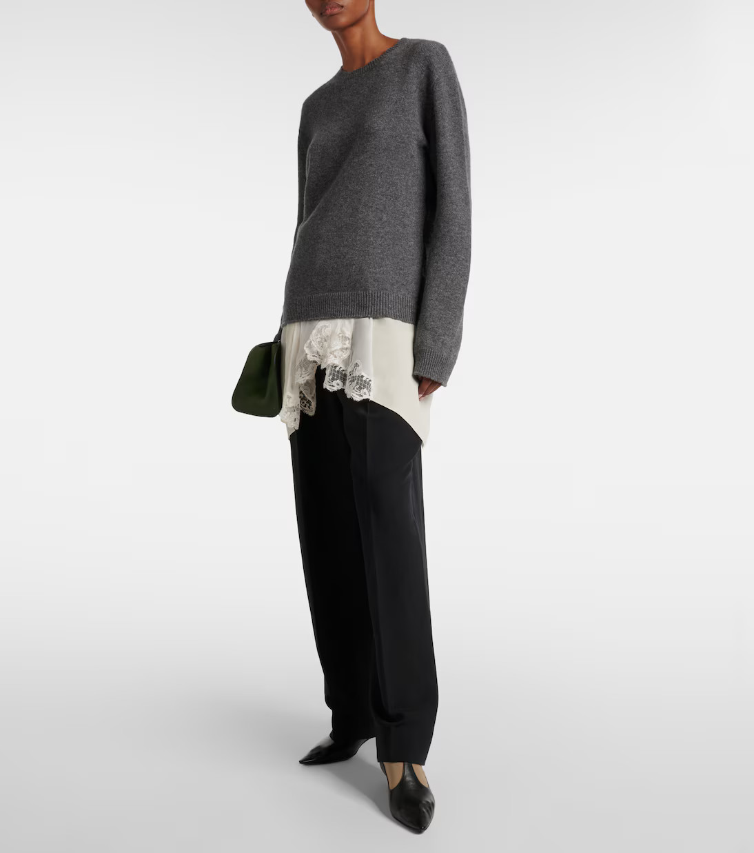 Mesh leather-trimmed ankle boots | Mytheresa (UK)