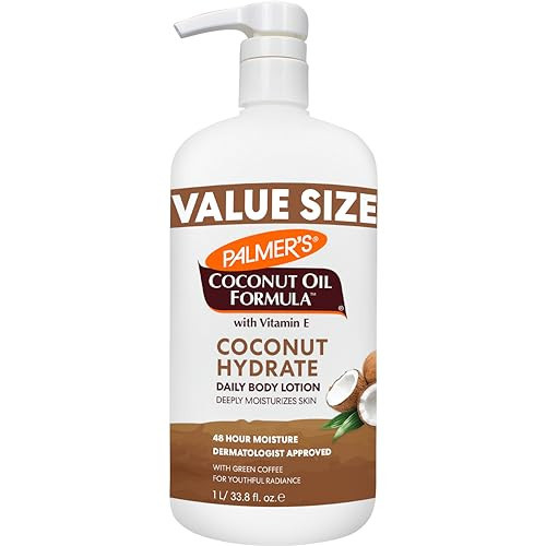 Palmer's Coconut Oil Formula Body Lotion for Dry Skin, Hand & Body Moisturizer with Green Coffee Extract & Vitamin E, Value Size Pump Bottle, 33.8 Fl Oz (Pack of 1) | Amazon (US)