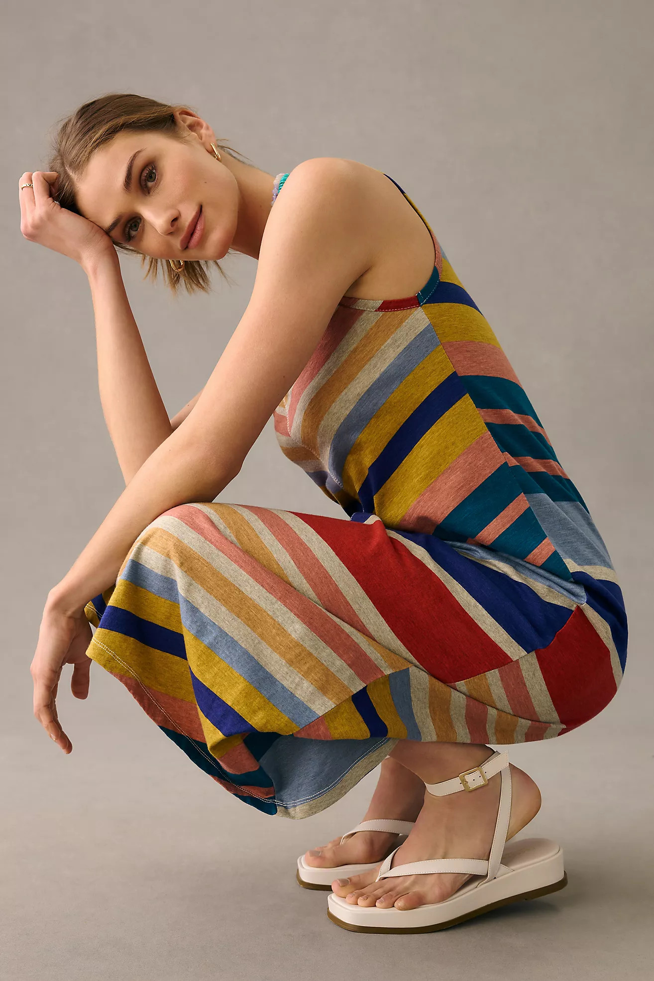 By Anthropologie Chevron Lounge Dress | Anthropologie (US)